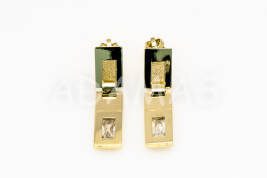 Vysiace náušnice zlaté AUNAUV000062