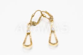 Vysiace náušnice zlaté AUNAUV000065