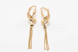 Vysiace náušnice zlaté AUNAUV000070