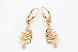 Vysiace náušnice zlaté AUNAUV000073