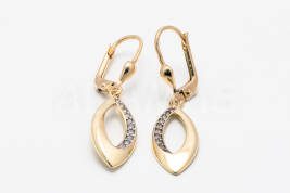 Vysiace náušnice zlaté AUNAUV000076