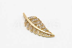 Pridané do zoznamu, Dámsky prívesok zlatý lístok AUPRD000337, cena <span class="woocommerce-Price-amount amount"><bdi>297,00&nbsp;<span class="woocommerce-Price-currencySymbol">&euro;</span></bdi></span>.