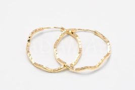 Kruhové náušnice zlaté AUNAUK000190