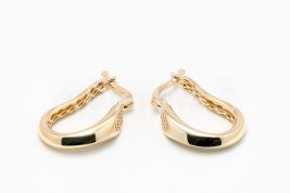 Kruhové náušnice zlaté AUNAUK000195