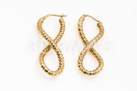 Kruhové náušnice zlaté AUNAUK000215