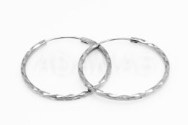 Kruhové náušnice strieborné AGNAUK000410