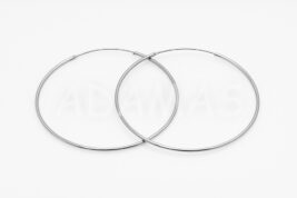 Kruhové náušnice strieborné AGNAUK000418
