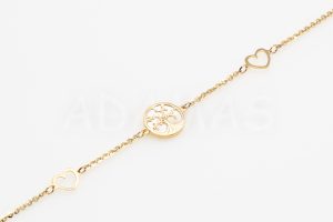 Pridané do zoznamu, Dámsky náramok zlatý AUNARDA000385, cena <span class="woocommerce-Price-amount amount"><bdi>270,00&nbsp;<span class="woocommerce-Price-currencySymbol">&euro;</span></bdi></span>.