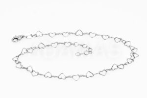 Pridané do zoznamu, Členkový náramok strieborný AGCN000146, cena <span class="woocommerce-Price-amount amount"><bdi>27,00&nbsp;<span class="woocommerce-Price-currencySymbol" translate="no">&euro;</span></bdi></span>.