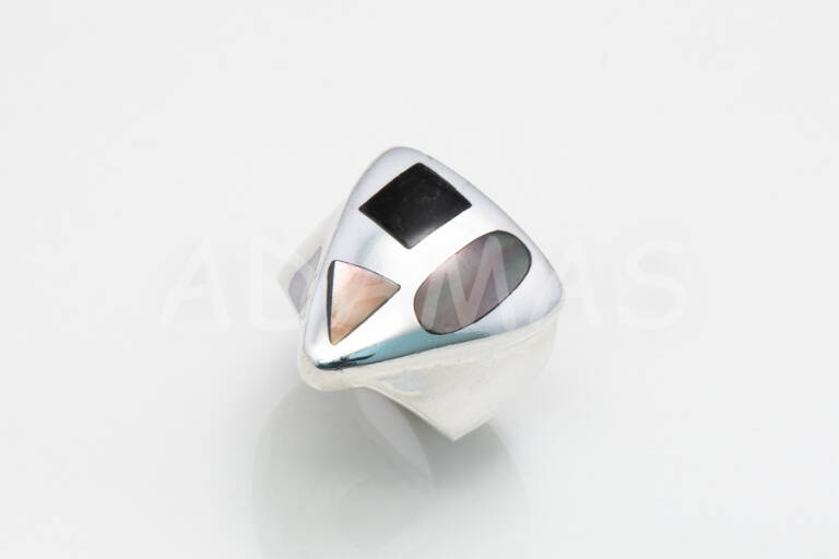 Dámsky prsteň strieborný s farebným emailom AGPD000083