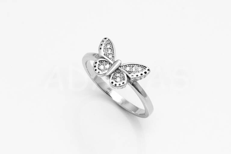 Dámsky prsteň strieborný motýľ AGPD000223