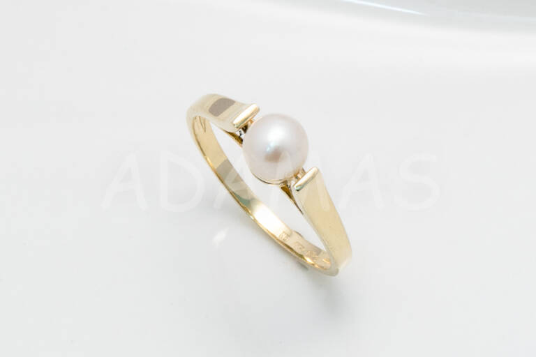 Dámsky prsteň zlatý s riečnou perlou AUPD000233