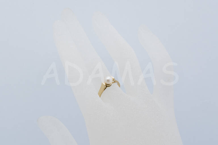 Dámsky prsteň zlatý s riečnou perlou AUPD000233