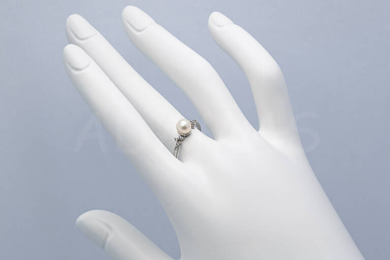 Dámsky prsteň zlatý s riečnou perlou AUPD000396