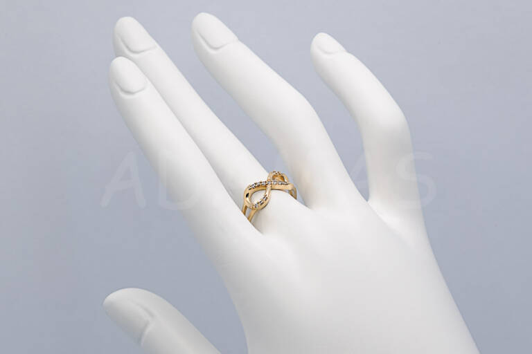 Dámsky prsteň zlatý symbol nekonečna AUPD000448