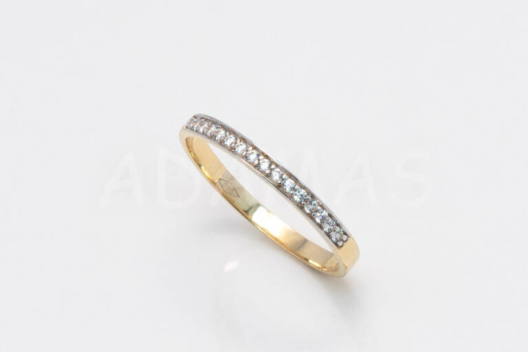 Dámsky prsteň zlatý s bielym zirkónom AUPD000658