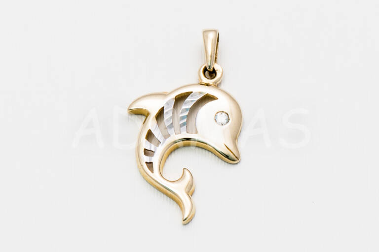 Dámsky prívesok zlatý delfín AUPRD000005