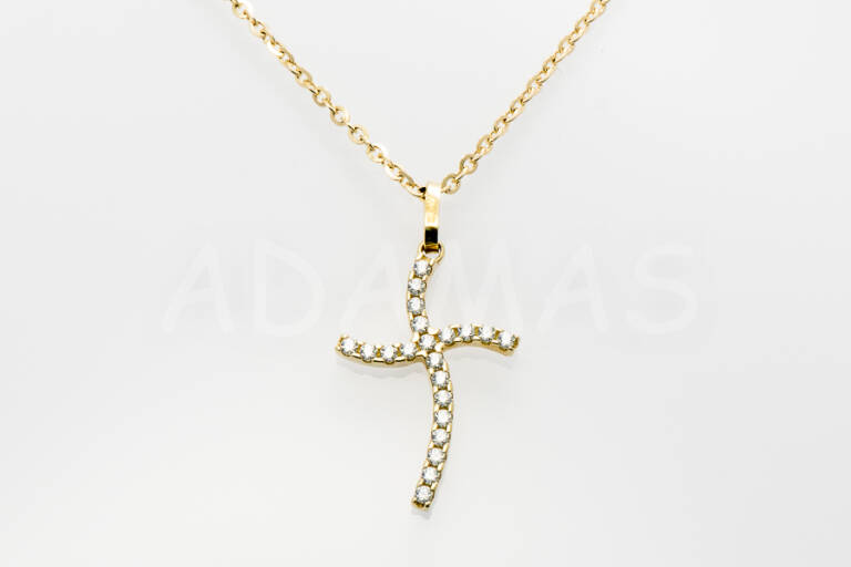 Dámsky prívesok zlatý kríž AUPRD000031