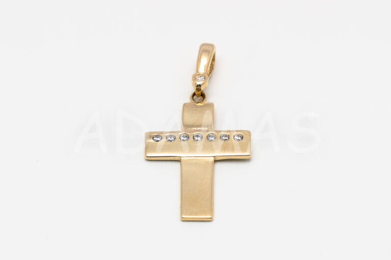 Dámsky prívesok zlatý kríž AUPRD000314