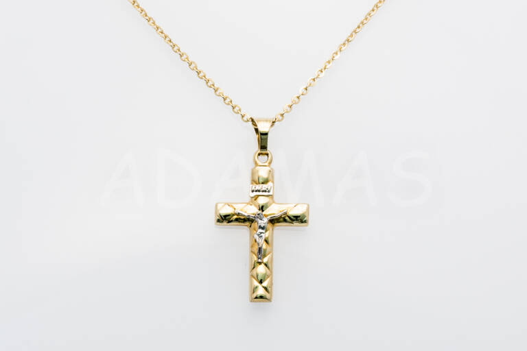 Pánsky prívesok zlatý kríž AUPRP000005
