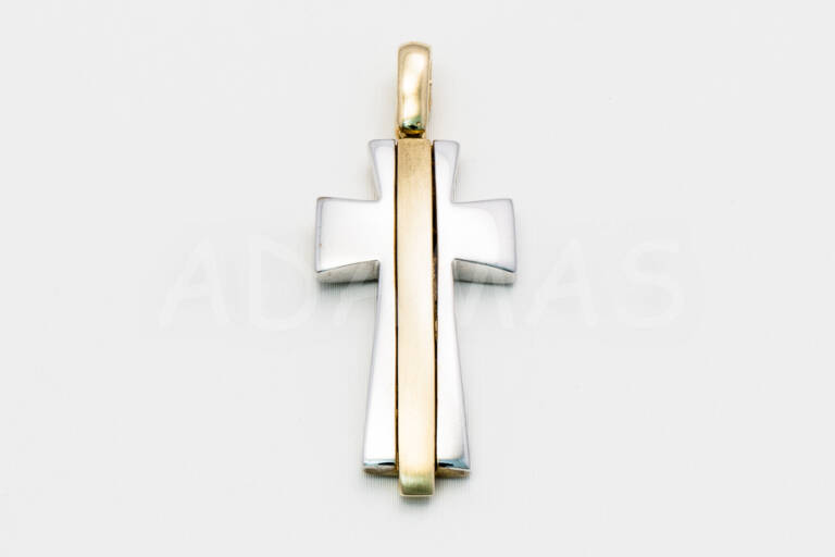 Pánsky prívesok zlatý kríž AUPRP000010
