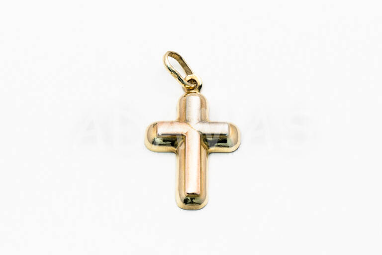 Pánsky prívesok zlatý kríž AUPRP000031