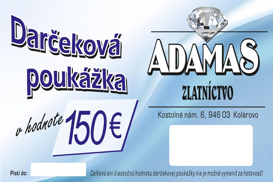 Darčeková poukážka 150€
