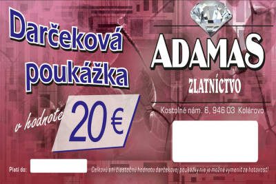 Darčeková poukážka 20€